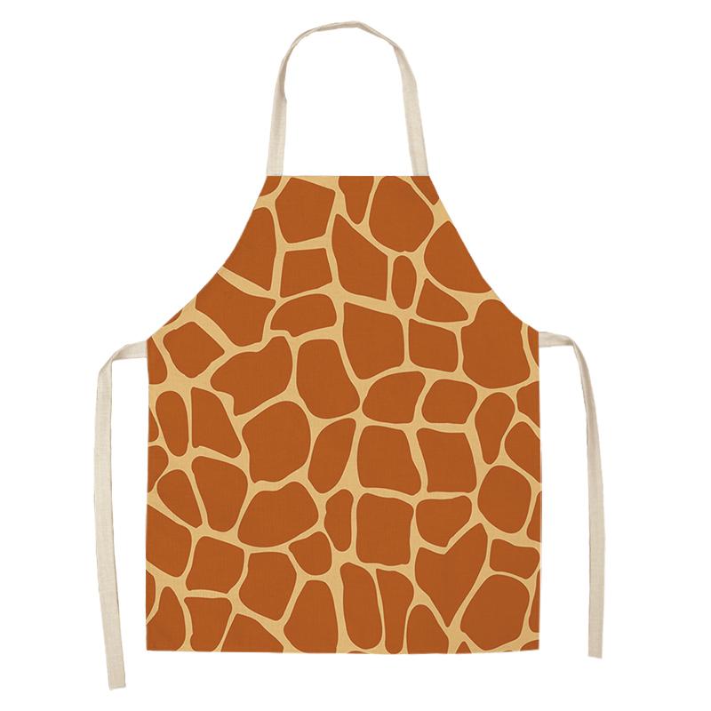 

New Animal Skin Pattern Family Cooking Polyester Apron Waterproof Casual Trendy Exquisite Cute Apron