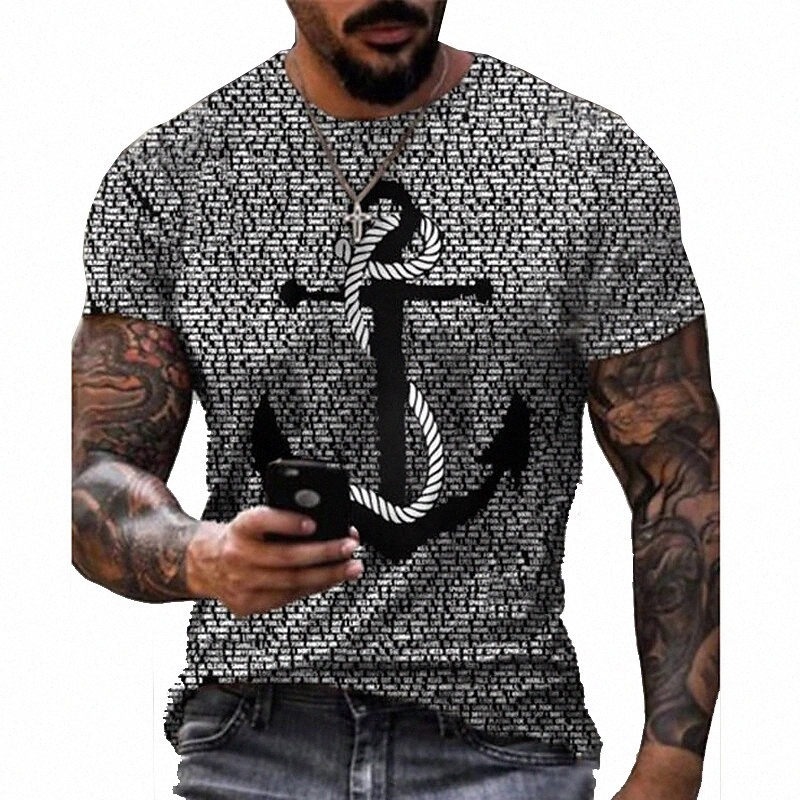 Men's Tee T shirt Shirt 3D Print Graphic Prints Plus Size Round Neck Daily Holiday Print Short Sleeve Tops Casual Designer Big and Tall Blue