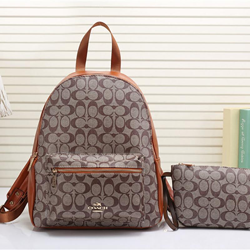

COACH backpack lady Genuine Leather Backpacks fashion back pack fow women handbags Presbyopic Mini shoulder bag Handbag Purse Cross body bag, Coler1