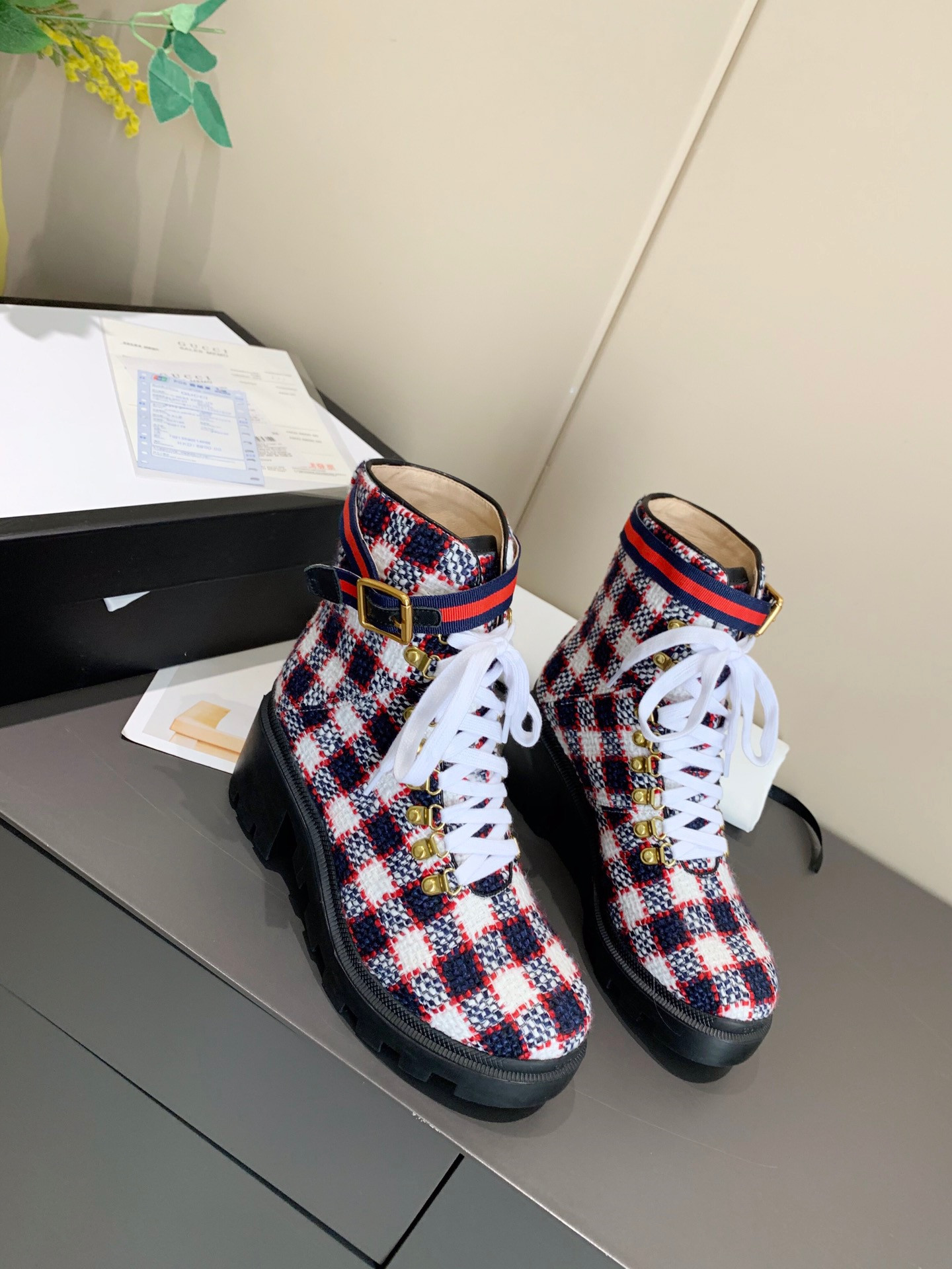 

2021 Brand Women's boots Designer Genuine Leather Red Beige Canvas over the knee boot Zipper Laces Casual shoes fashion High Heel Women luxury sneakers, Box