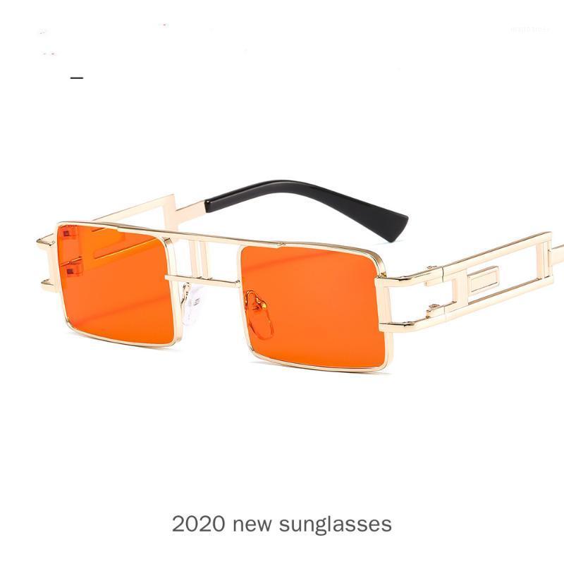 

Sunglasses Small Punk Women Men Vintage Square Hip Hop Sun Glasses Metal Brand Designer Ladies Fashion UV400 NX