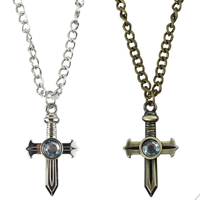

Anime Fairy Tail Gray Jewelry Fullbuster Cross Necklace Pendant Cosplay Toy