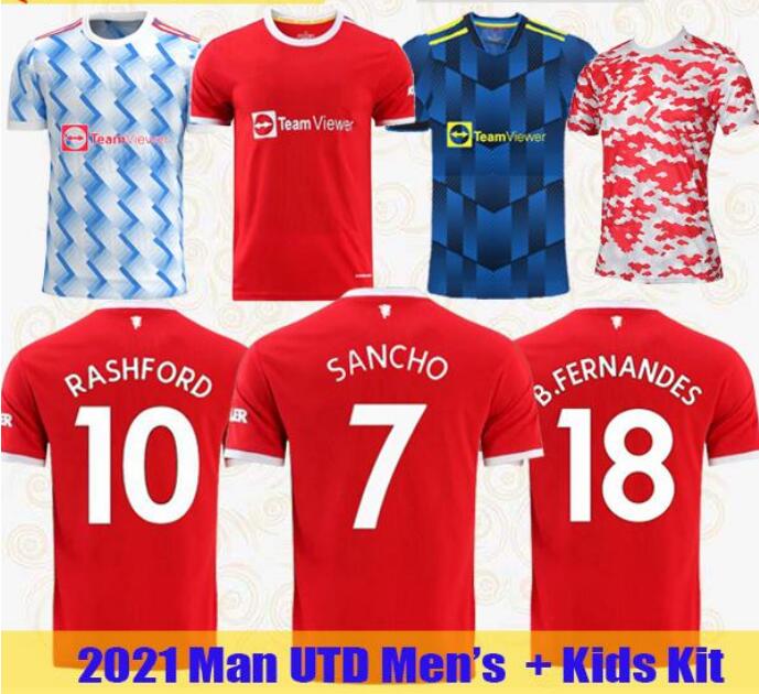 

Men T-Shirt 21 22 Manchester B. FERNANDES soccer jerseys SANCHO Fans Player Version UNITED CAVANI UTD VAN DE BEEK RASHFORD football shirt LI, White;black