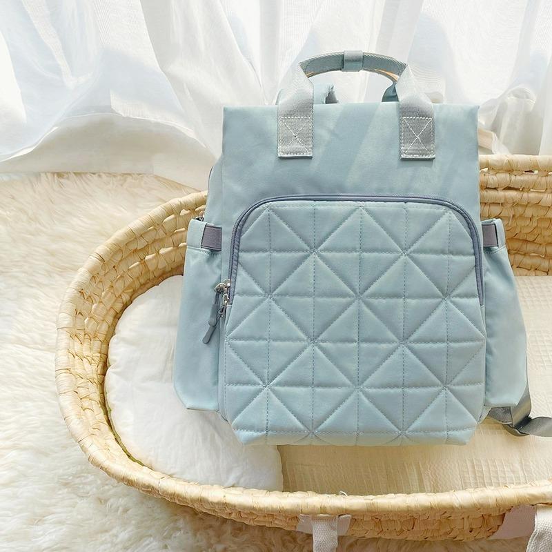 

Diaper Bags Sundries Orgainzier Mommy Double Shoulder Backpack Multifunctional Fashion Portable Luggage Maternity Accessories Nursing Bag, Gray