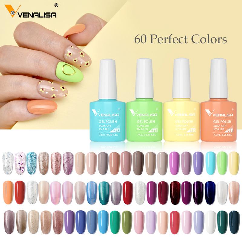 

Nail Gel Arrival 7.5ml Polish Summer Colors Manicure Glitter Varnish Soak Off UV LED Lacquer, Base