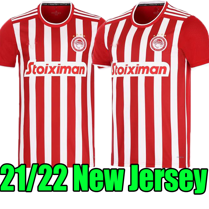 

Men 20 21 22 Olympiacos F.C. Soccer Jerseys Ansarifard Djurdjevic Marin Fortounis Engels Pardo Custom 2021 2022 Home Red Football Shirt top, 2020 home
