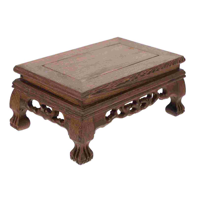 

Christmas Decorations 1pc Wooden Base Flower Crafts Stand Holder For Home
