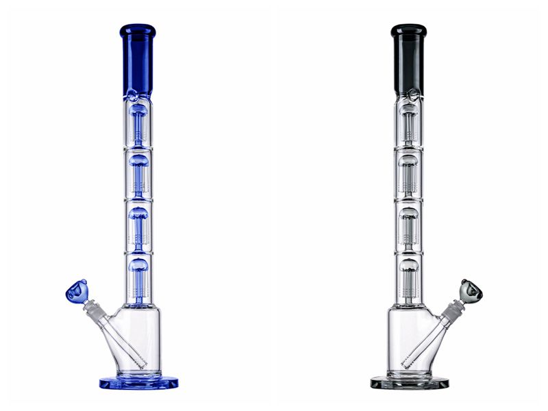 

23 Inch Big Bong 5mm Thick Glass Hookahs 4 Layers 6 Arm Trees Oil Dab RigsTall Bongs Water Ppies With Diffused Downstem 18mm Female Joint