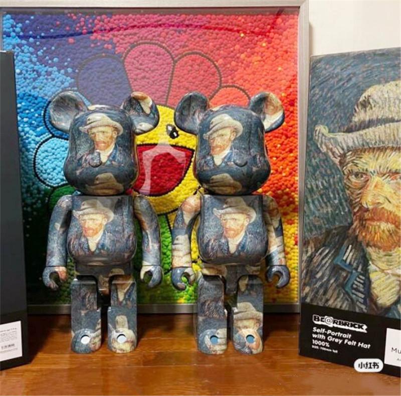 New style 1000% 70CM Bearbrick The ABS Famous Painter Fashion bear figures Toy For Collectors Be@rbrick Art Work model decoration toys gift-image-737033026