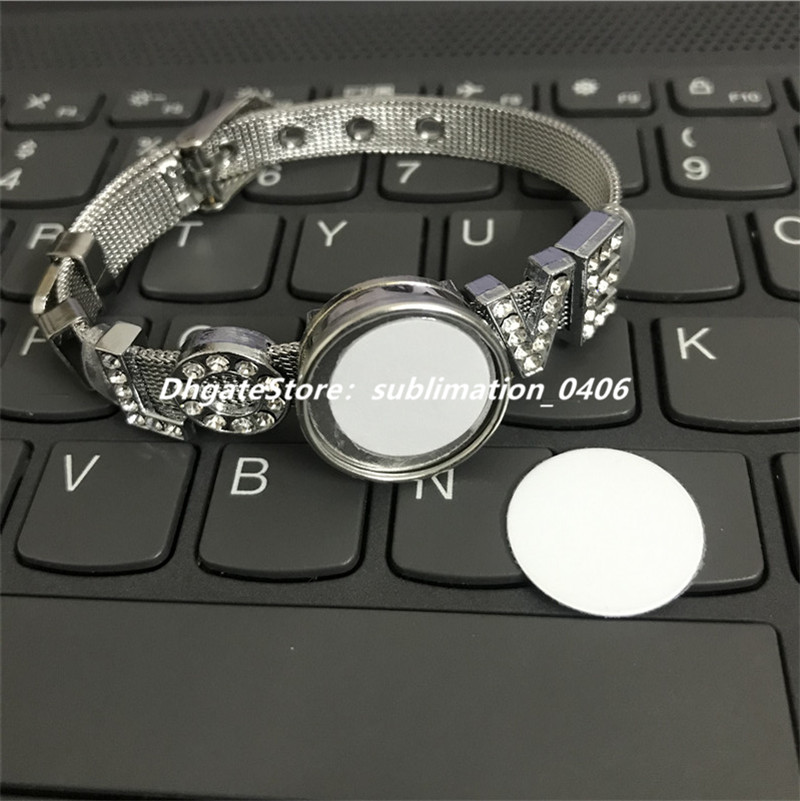 

Sublimation Noosa Button Stainless Steel Bracelets Jewelry Watch Straps Style Wristband Bracelets with Snap Buttons and aluminum sheet