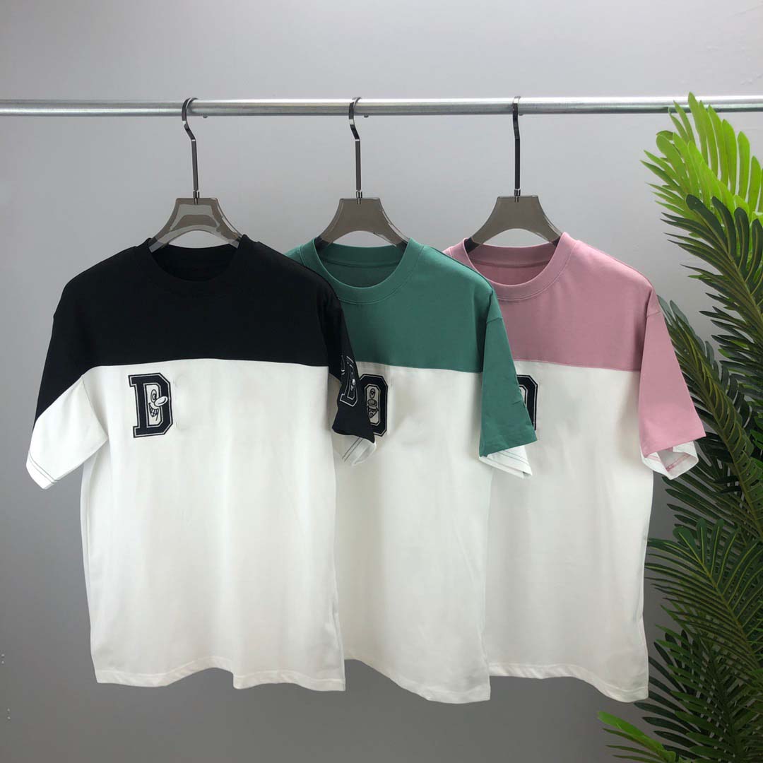 

2021ss spring and summer new high grade cotton printing short sleeve round neck panel T-Shirt Size: m-l-xl-xxl-xxxl Color: black white ce12wqe 3x