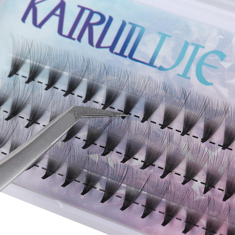 

False Eyelashes 60 Cluster /box 10D 20D Natural Long Semi-permanent Extension Premade Volume Fan C Curl Knotted/Knot
