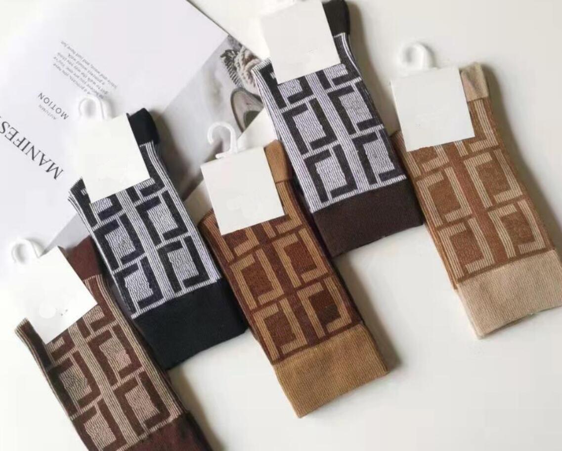 

High Quality Fashion Luxury Brand Designer Letter Printing Socks Street Mens Womens Outdoor Sports Basketball Stockings 10pcs/lot Winter Keep Warm Mixed Color Sock, 13