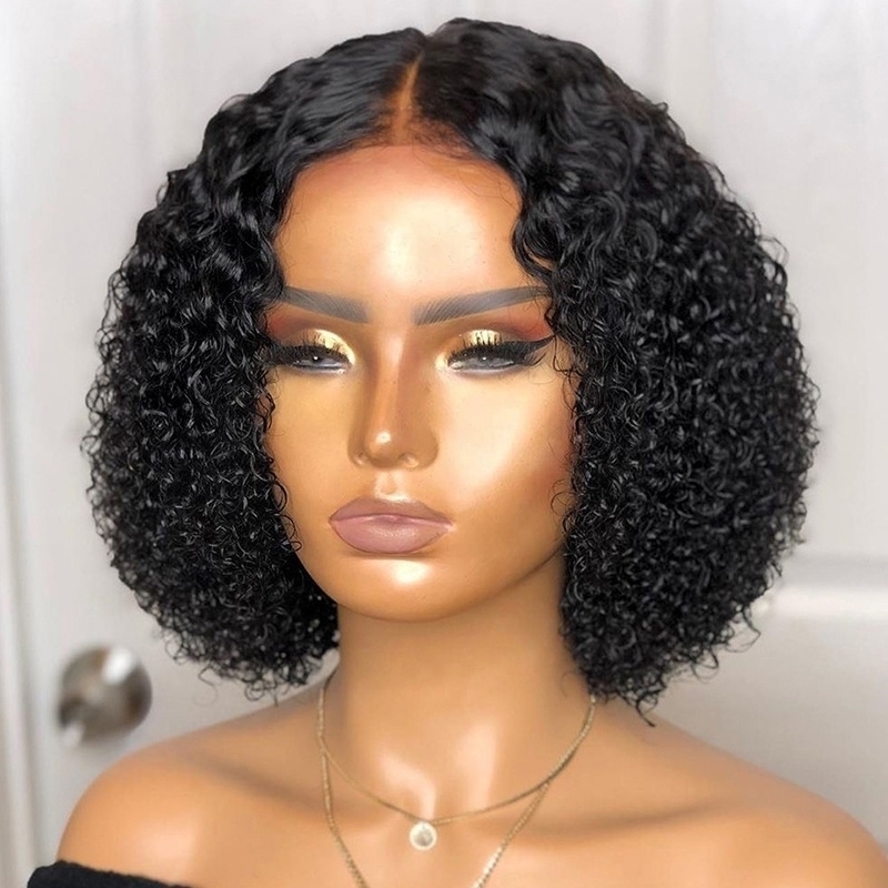 

Black Curly Straight Short For Women Ladies Daily Party Use Heat Resistant Fiber Nature Looking Wig