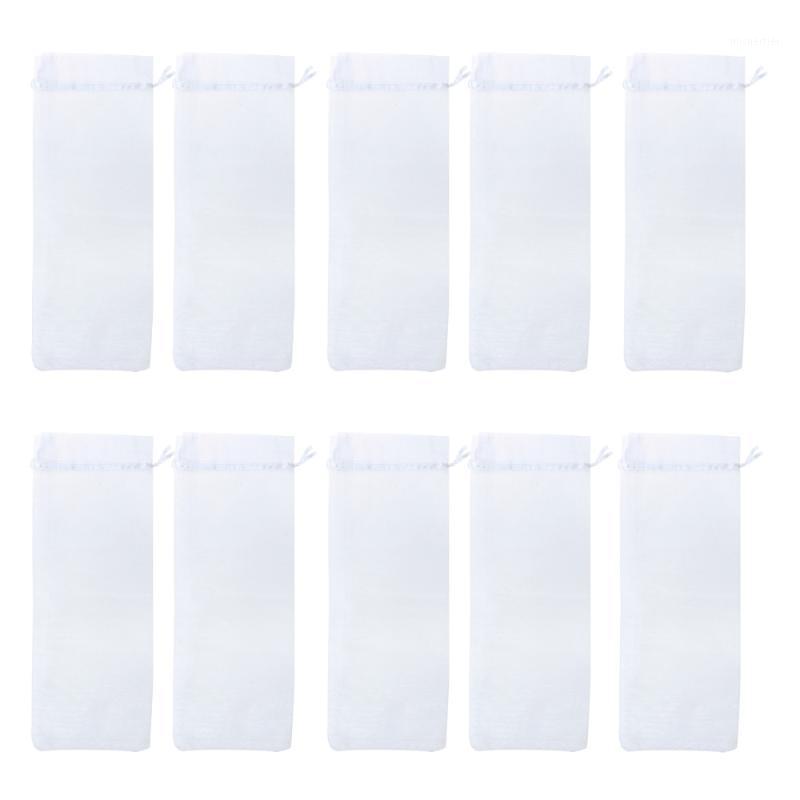 

Gift Wrap 10pcs Sheer Organza Bottle Cover Bags (White)