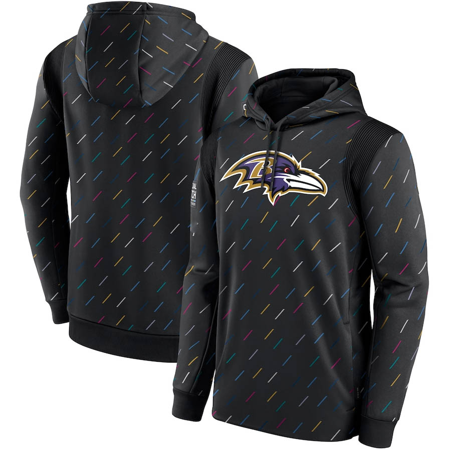 

Men Women Ravens's Sweatshirts Crucial Catch Therma Pullover Hoodie Charcoal, Black