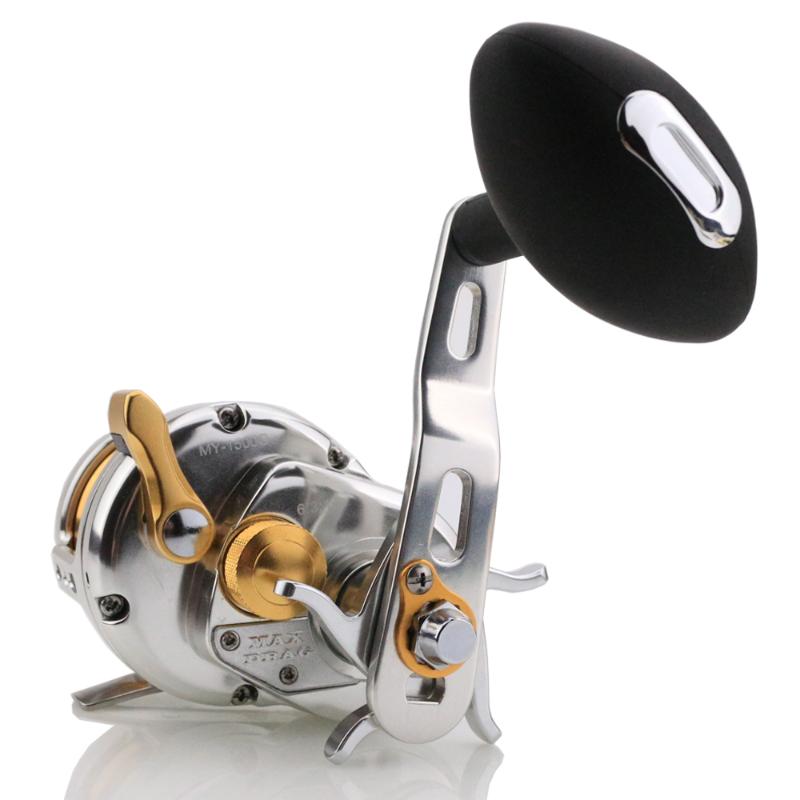 

WSF06 Full Metal Slow Fishing Reel 8+1BB 6.3:1 Max 13kg Slow jigging reel Left hand Saltwater Trolling