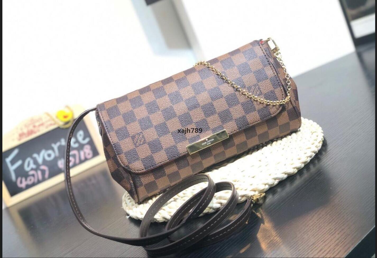 

Women Leather Crossbody Shoulder Bags Hight Quality chain messenger bag hobo Tote Luxury designer Handbag M40718 purse GGLVLouis, Red;black