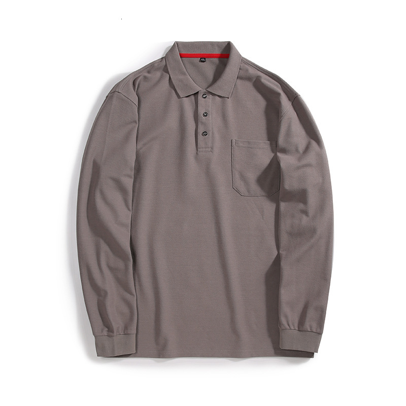 

2021 New Polo Long Solid Male Autumn Sleeve Shirt with Hot, Casual Sleeves Full Pocket Plus Size 8xl Men's Clothing Brand I7zb, Blue