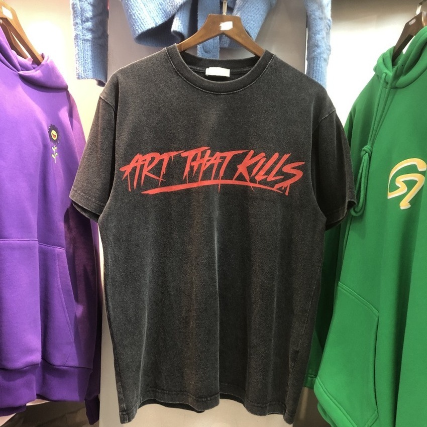 

2021 New Art t Shirt Men Women High Quality Secret Tee Graphic Heavy Fabric Vintage Tops Short Sleeve Q5nw