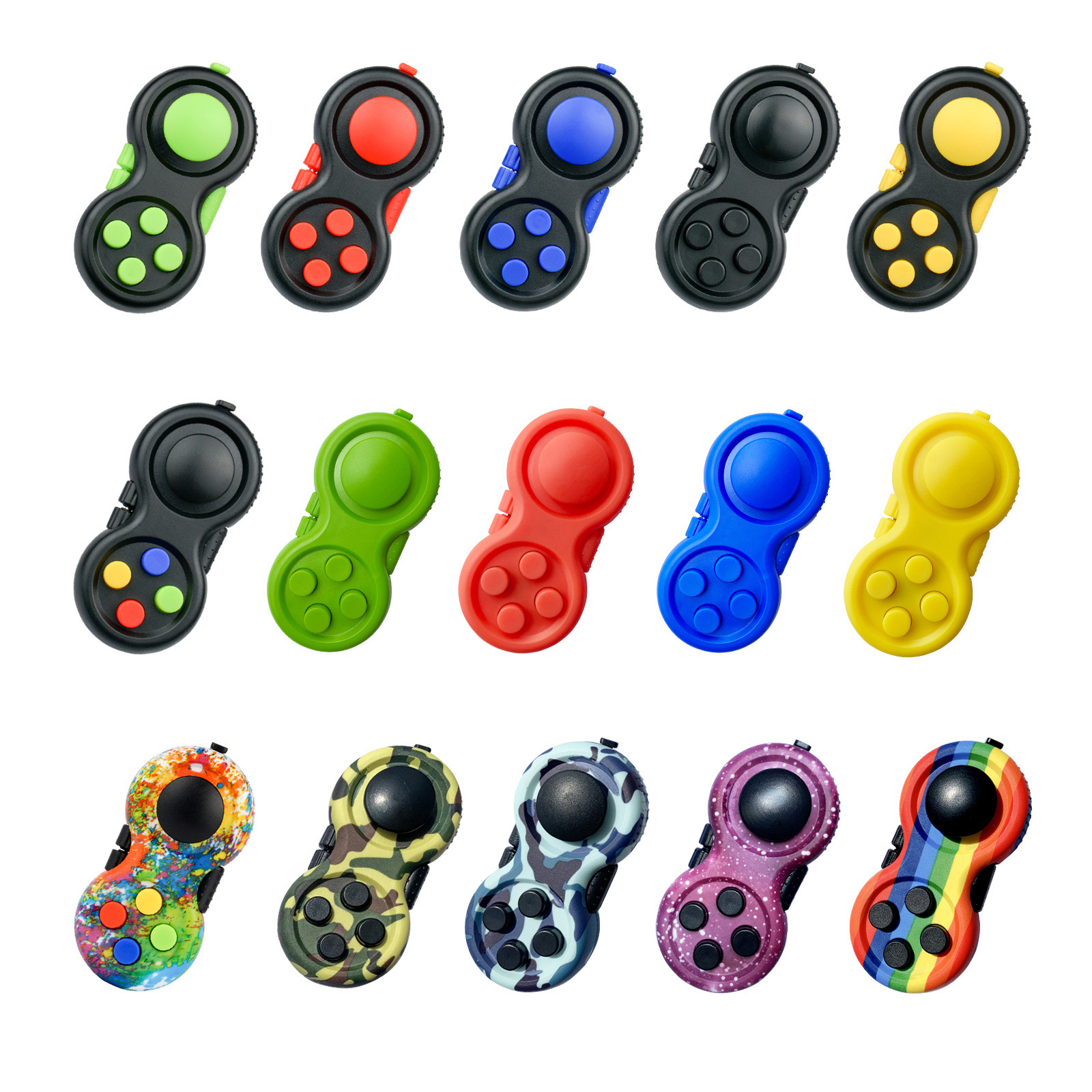 

Decompression Handle Fidget Pad Toys Anti-Stress Cube Fourth Generation Boring Party Novelty Toy Pushing Twisted Adult kids Funny Relief Stress Desktop Game Gifts