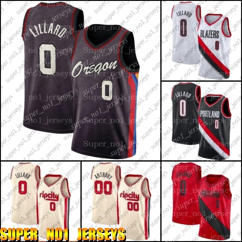 

Damian Blazer Lillard Jersey Portland Trail Blazers Jersey Carmelo 00 Anthony Jerseys Basketball City Edition Jersey cvxz451, Black;red