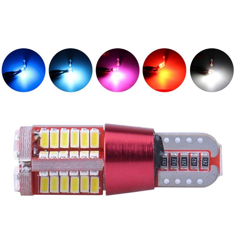 

Car Headlights 2pcs T10 168 192 W5W 57 SMD 3014 LED Canbus No Error Marker Light Parking Lamp 57smd Engine Wedge Bulb White/red/ Pink/ice