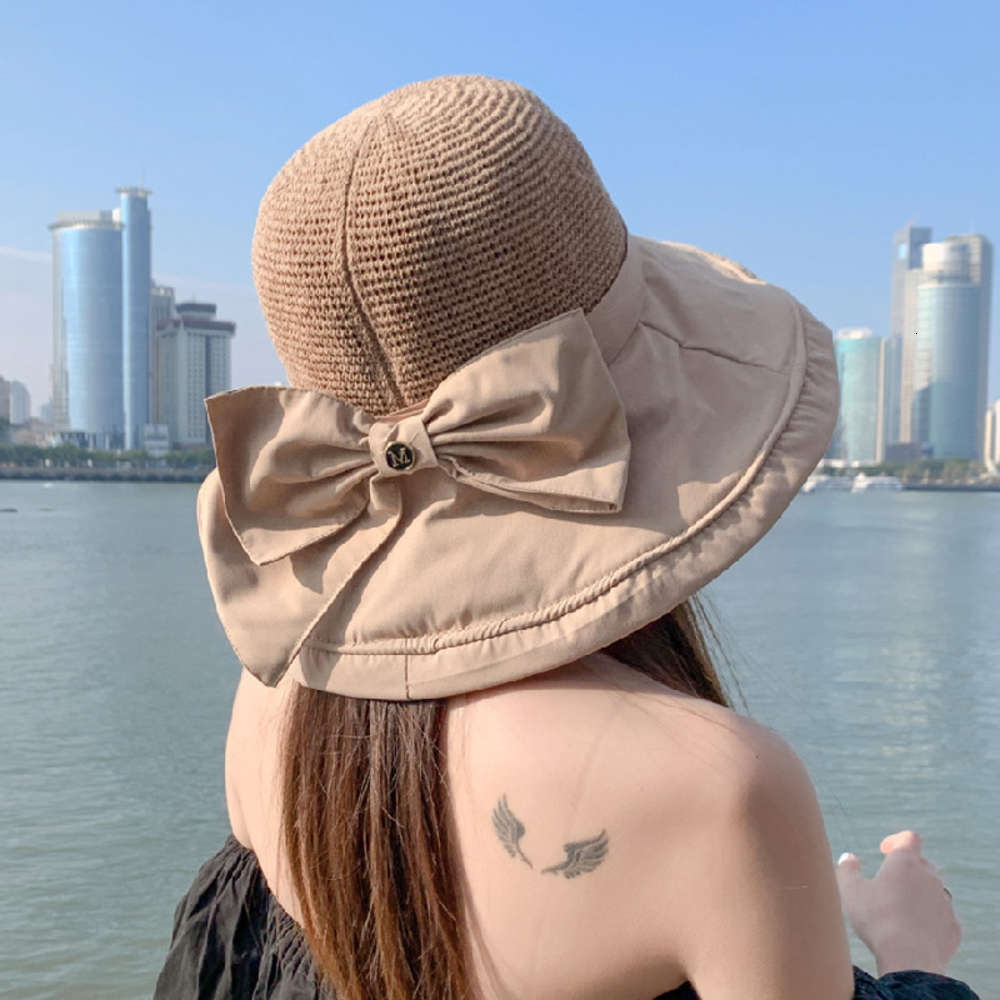 

Women's sun hat in spring and summer, Blue;gray