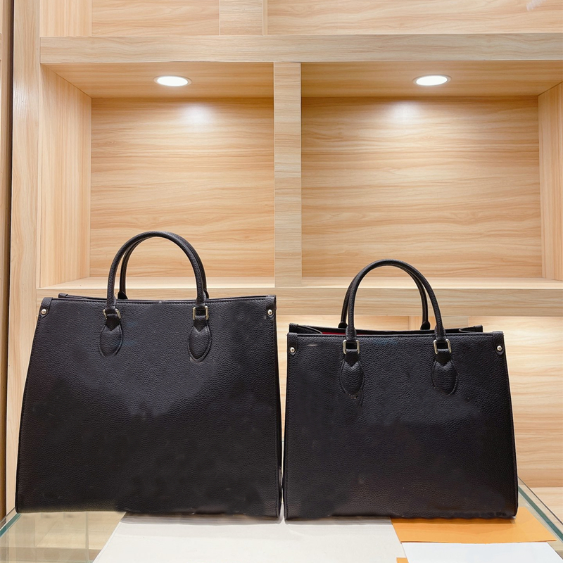 

Large Capacity Package Shopping Bag Fashion Letter Designer Handbag Purse Mom Totes Shoulder Bags Genuine leather Various styles with original box, Black size:41 cm