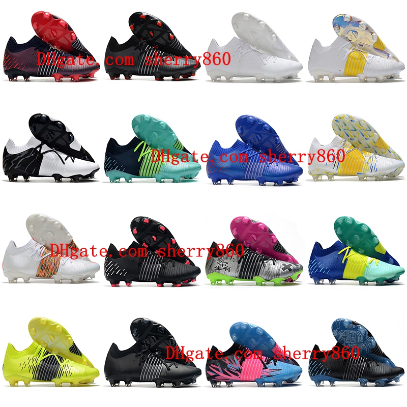 

Top Future Z 1.1FG mens soccer Shoes black silver Yellow Alert white Cleats Neymar Jr. Football Boots, As picture 4