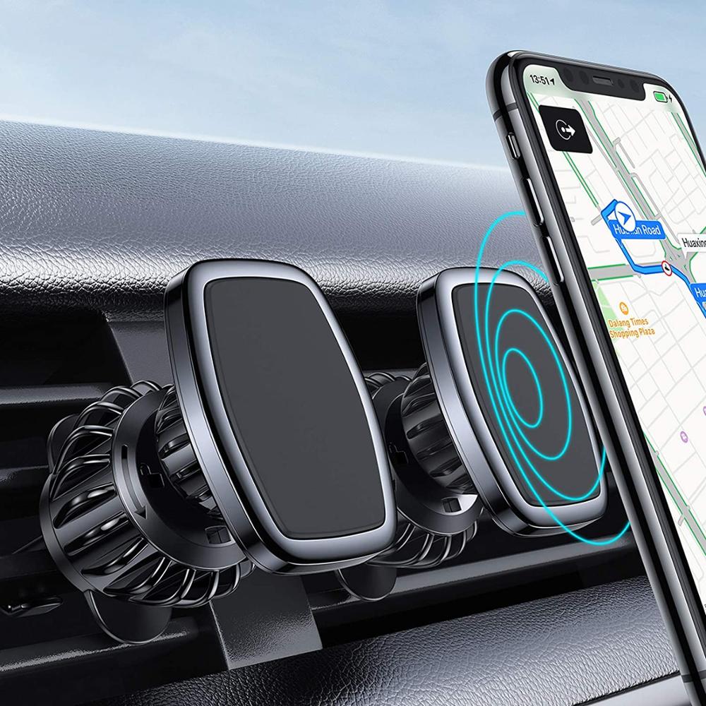 

Magnetic Car Phone Holder For Phones Universal Car Air Vent Holder For iPhone 12 Cell Mobile Phone Mount For Samsung Xiaomi