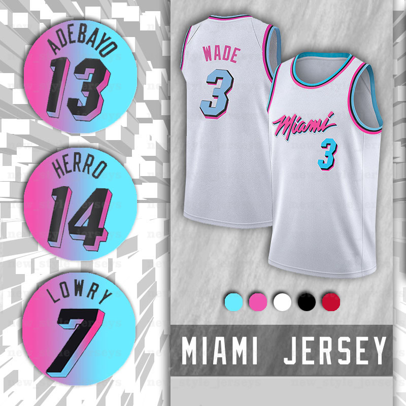 

22 Butler MiamiHeatMen Basketball Jerseys Jimmy Dwayne Dwyane 3 Wade 7 Kyle Bam 14 Tyler Lowry Herro Adebayo Robinson z4 Stitched Jersey, Black;red