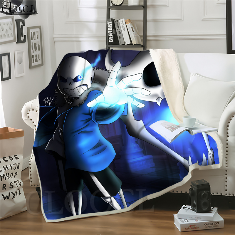 

CLOOCL Hot Pixel Game Undertale Sans 3D Print Casual Style Air Conditioning Blanket Teens Bedding Throw Blankets Plush Quilt