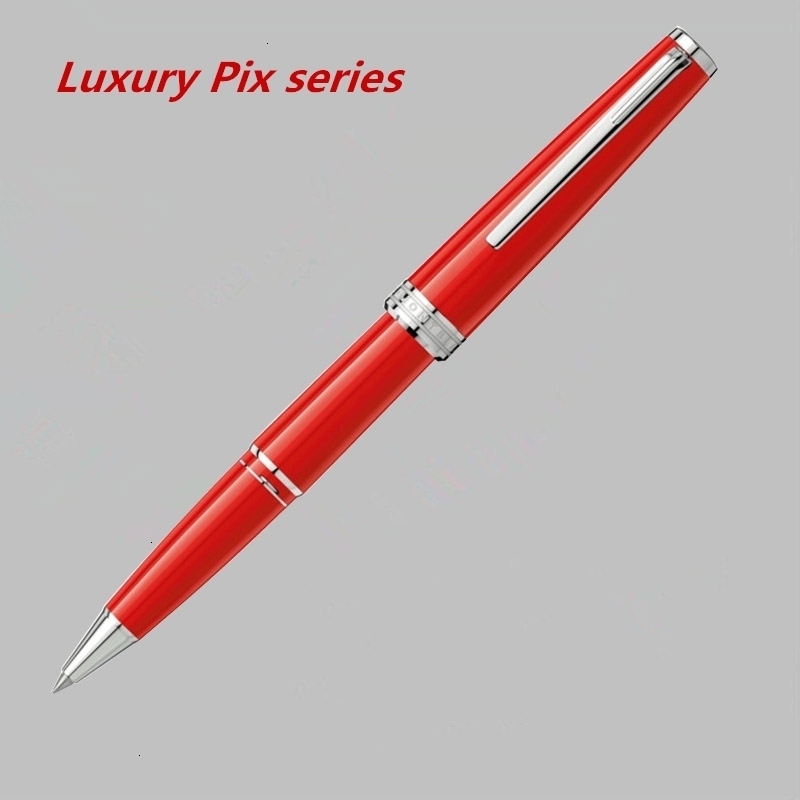 

Pix Ball High Series Roller Quality Pen Cruise Red / White / Black / Blue Metal Stationery School Office Supplies Monte Brands Writing, Blue;orange