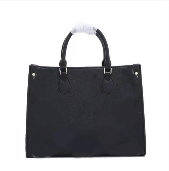 

ONTHEGO PM Tote bags 25cm 35cm Embossed Monograms Empreinte Genuine Leather Crossbody Shoulder Bags ON THE GO Womens Designer Handbag, Black