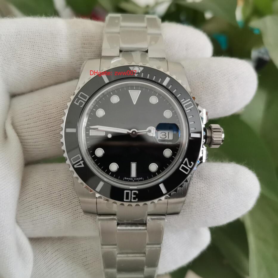 

BP Factory Topselling version Wristwatches 116610 production Automatic mechanical movement 40mm ceramic Bezel Sapphire High quality Mens Watch Watches, Black