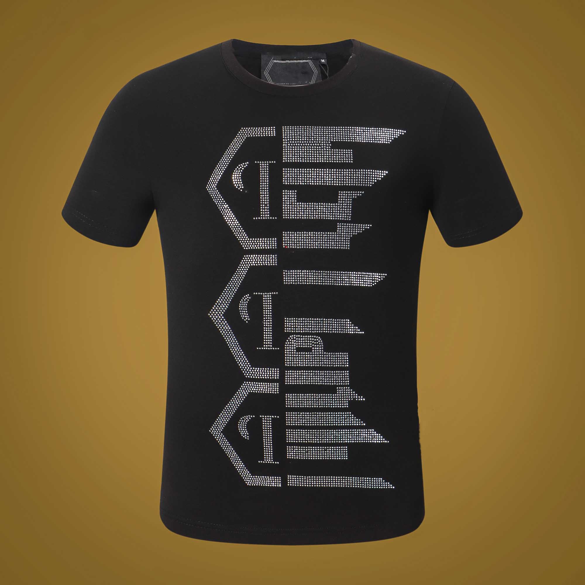 

PP Rock Style Summer Men Designer T shirt Diamond Skull Brand clothing fashion t shirts Women T-shirt high quality Hip Hop Tees 0028, White;black