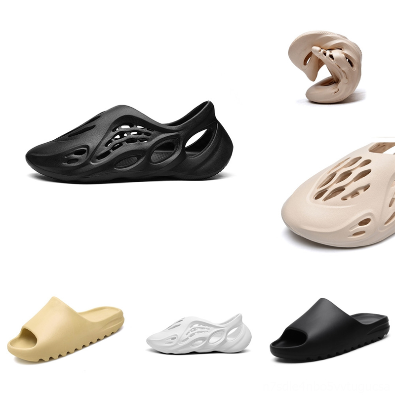 

dq4nC sandals triple kanye kid slipper west Foam slipper clog sandal kanye black white fashion runner women mens tainers designer beach, Black;grey