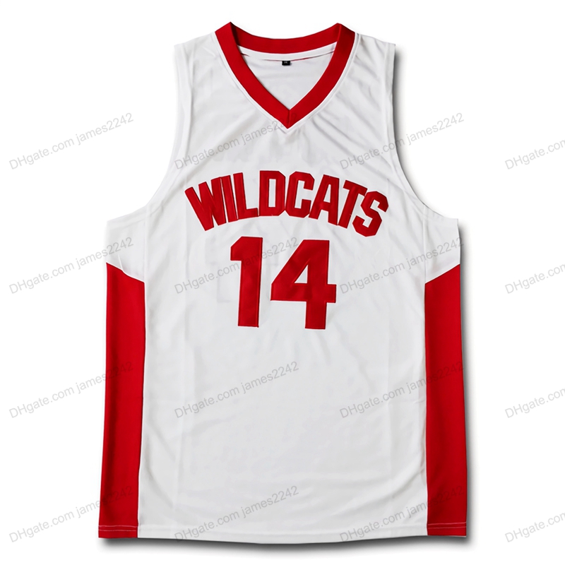 

Cheap Custom Retro Zac Efron Troy Bolton East High School Basketball Jersey Men's Stitched White Any Size 2XS-5XL Name And Number
