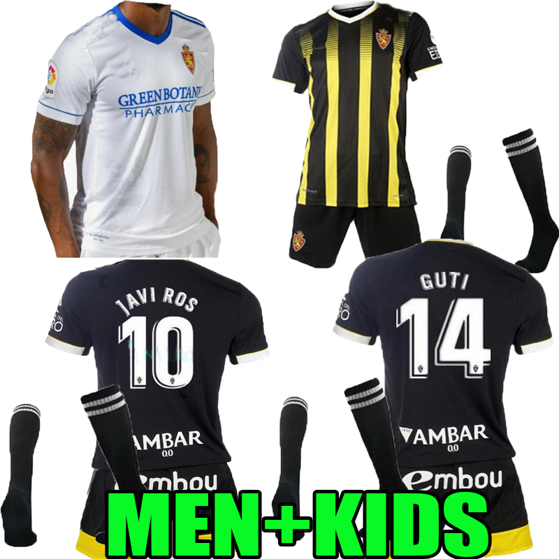 

kids kit 21 22 REAL Zaragoza home away SOCCER JERSEY 2021 2022 SHINJI KAGAWA André Pereira Alberto Soro camisetas de futbol SET FOOTBALL SHIRTS, 2021;home