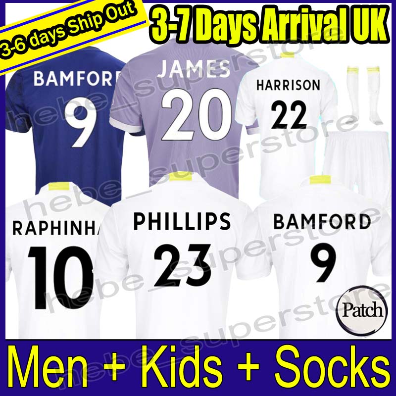 

22 23 Soccer jerseys Leeds ROBERTS HARRISON HERNANDEZ COSTA BAMFORD ALIOSKI CLARKE 2021 2022 2023 football shirt United uniforms Men Kids kit