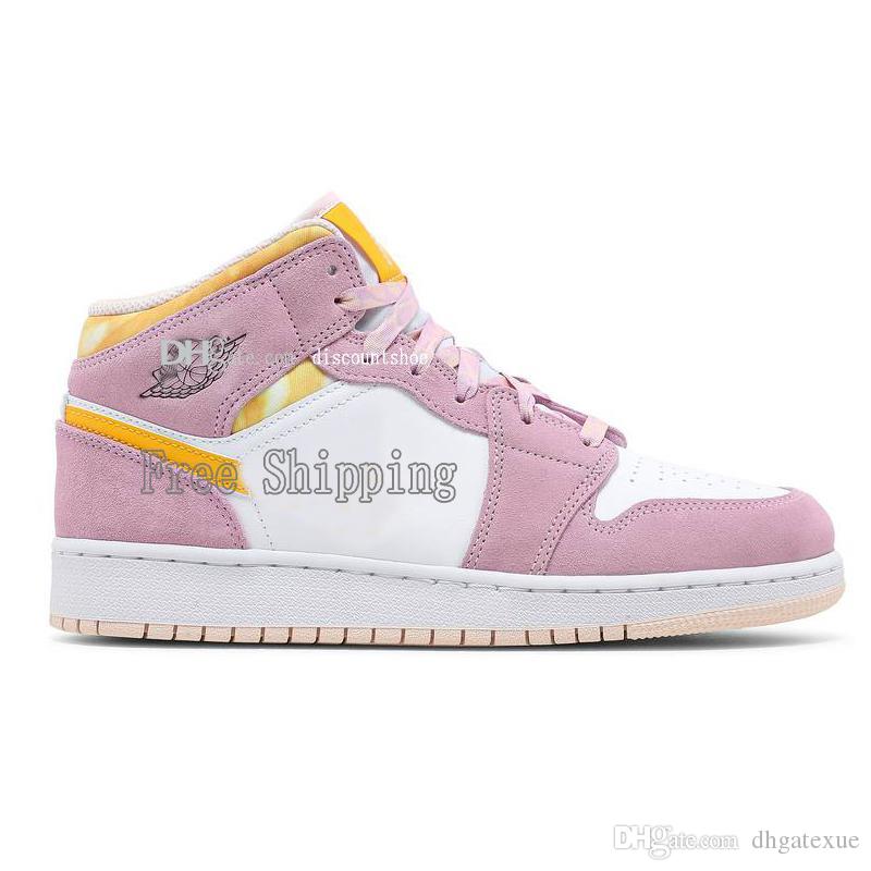 

Jumpman 1 Mid SE GS Arctic Pink Basketball Shoes 1s High Womens Mens Sneakers shoe Sports DC9517 600