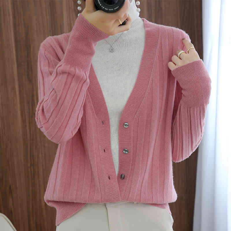 

Women's Sweaters Beliarst cashmere sweater autumn and female winter with low-cut v cardigan casual mesh superior jacket to keep warm CUU5, 1# shoe box