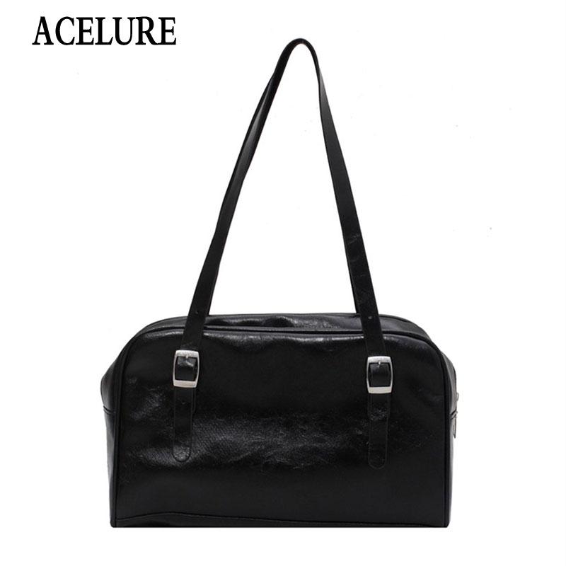 

ACELURE Women Soft PU Leather Shoulder Bags Solid Color Female Crossbody Bag for Women Ladies Bags Designer Commuter Bag Satchel, Beige
