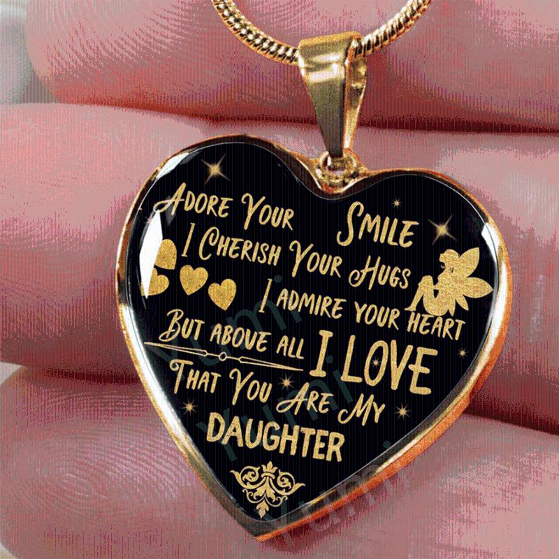 

Pendant Necklaces Daddy Daughter Heart Necklace Father Gift From Dad To For My