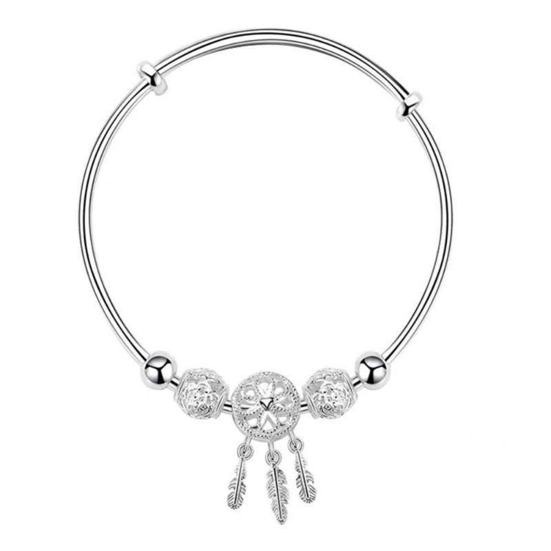 

Bangle Fashion Bracelet Exquisite Shape Copper Dream Catcher Tassel Feather