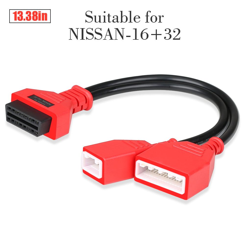 

for Nissan (B18) -16+32 Pins Diagnostic Tools Male To OBD OBDII Adapter Fit Autel Maxisys MaxiDAS
