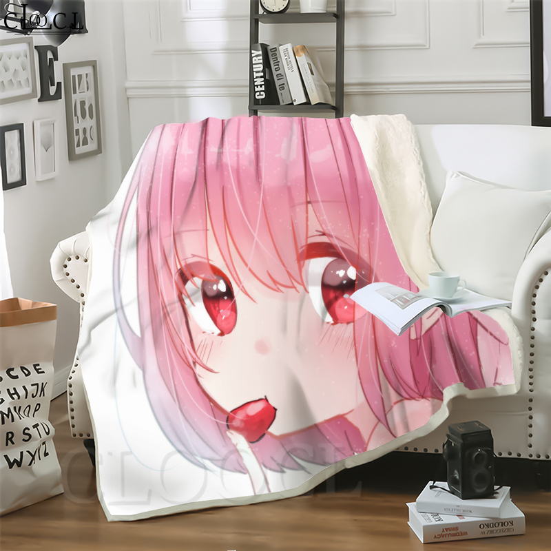 

CLOOCL Hot Ahegao Endless Expression 3D Print Street Style Conditioning Blanket Sofa Teens Bedding Throw Blankets Plush Quilt