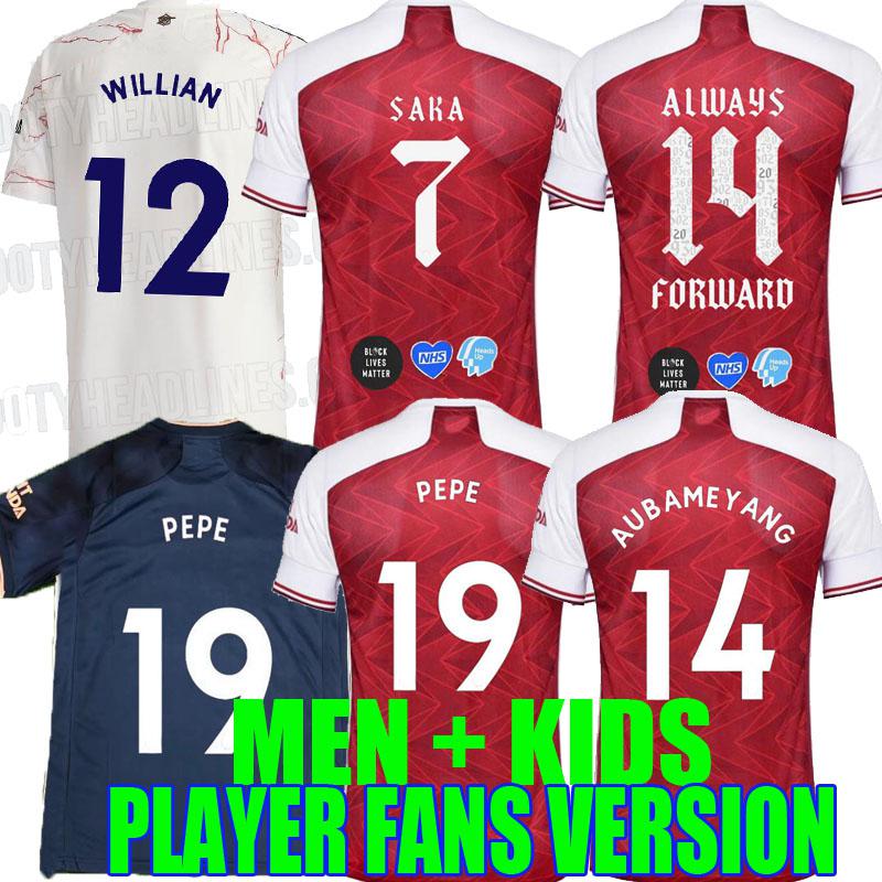 

arsen soccer jersey 20 21 PEPE SAKA NICOLAS CEBALLOS FA Cup Final SOKRATIS MAITLAND-NILES WILLIAN 2020 2021 football shirt Men Kids kit, Black;yellow