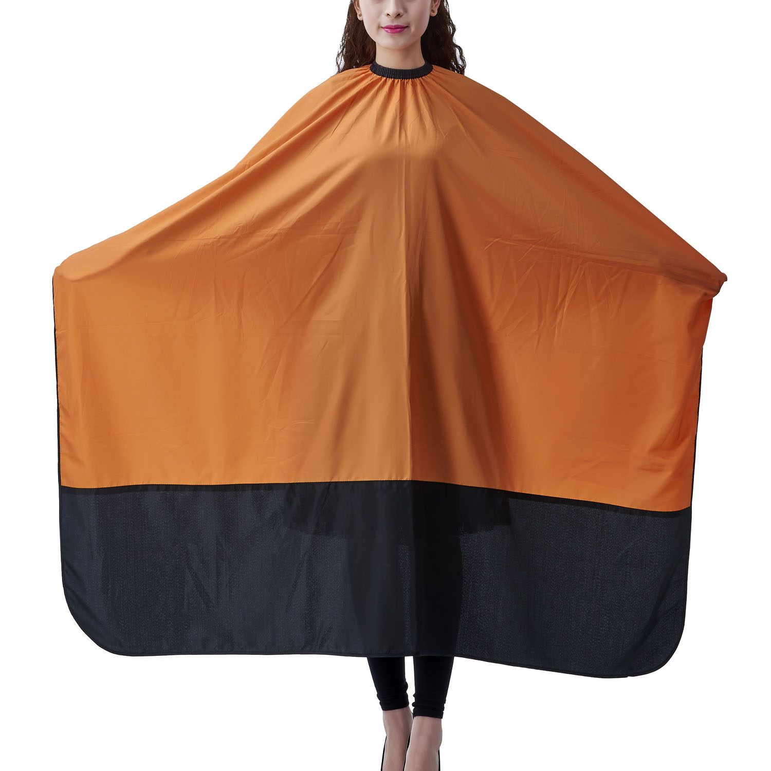 

Salon Professional Hair Styling Cape,Adult Hair Cutting Coloring Styling Cape Hairdresser Wai Cloth Barber Double Color Splice Pattern Capes